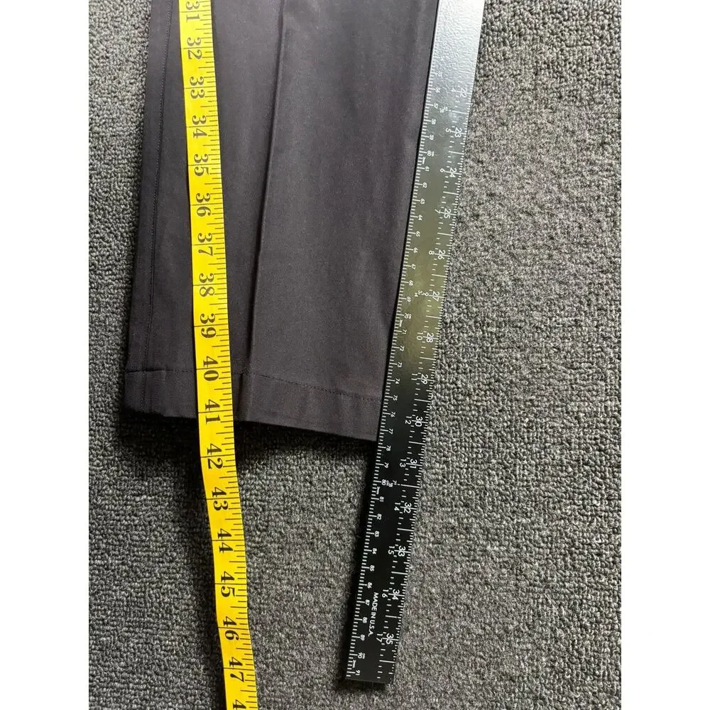 Lululemon Performance Dress Chino Pant Mens 32 Charcoal Gray Stretch Zip Pocket